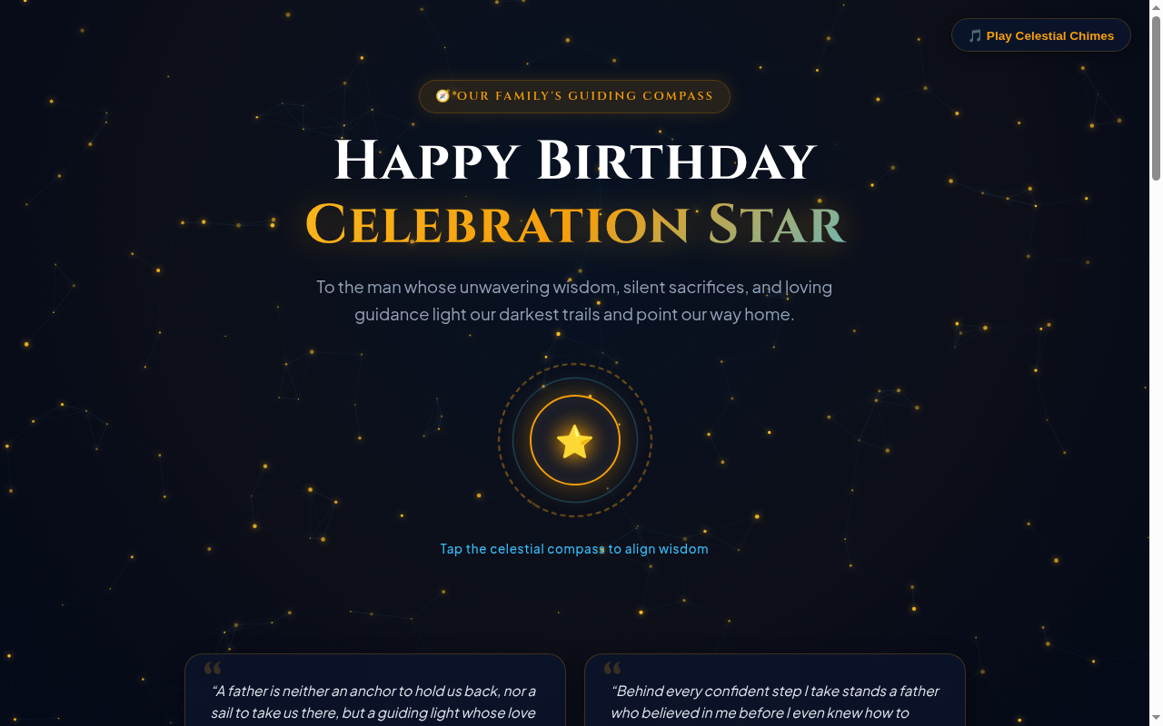 The Guiding Star — Father's Wisdom Desktop Screenshot