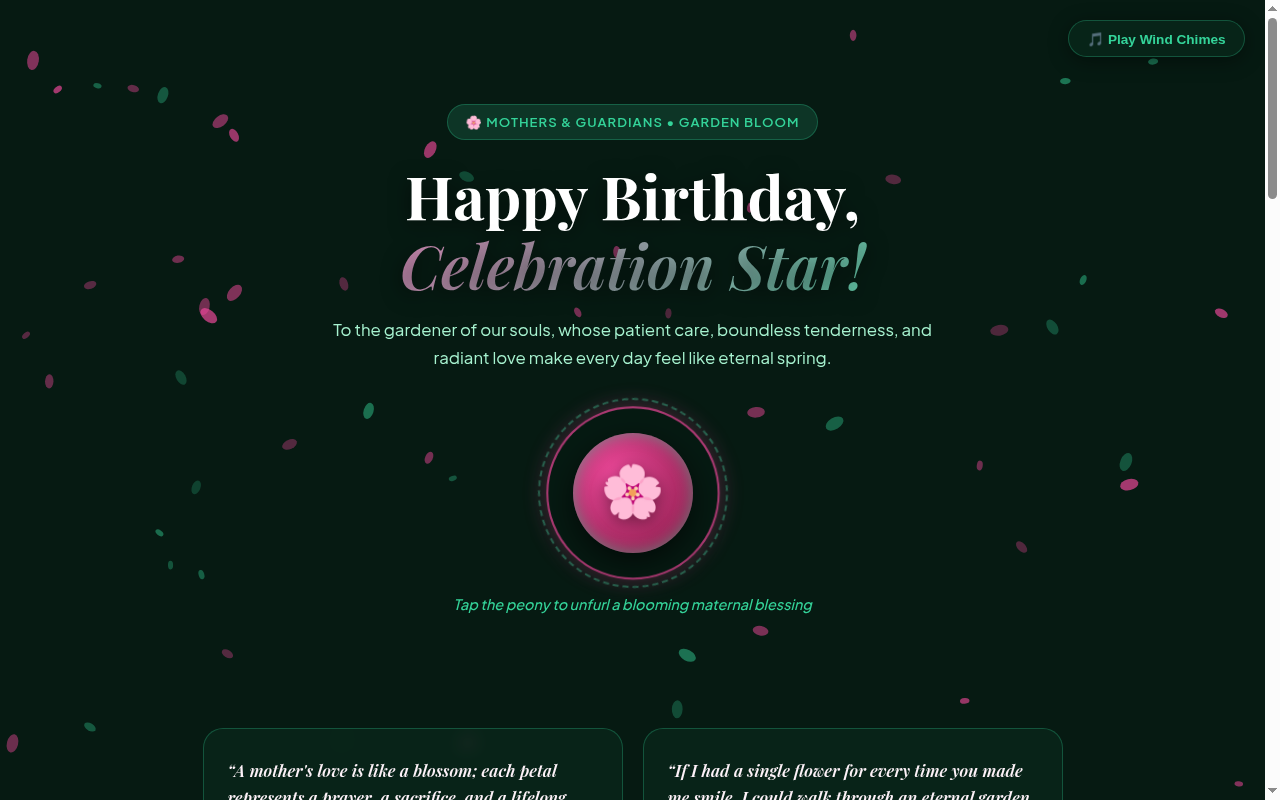 Garden Bloom — Botanical Sanctuary & Eternal Spring Desktop Screenshot