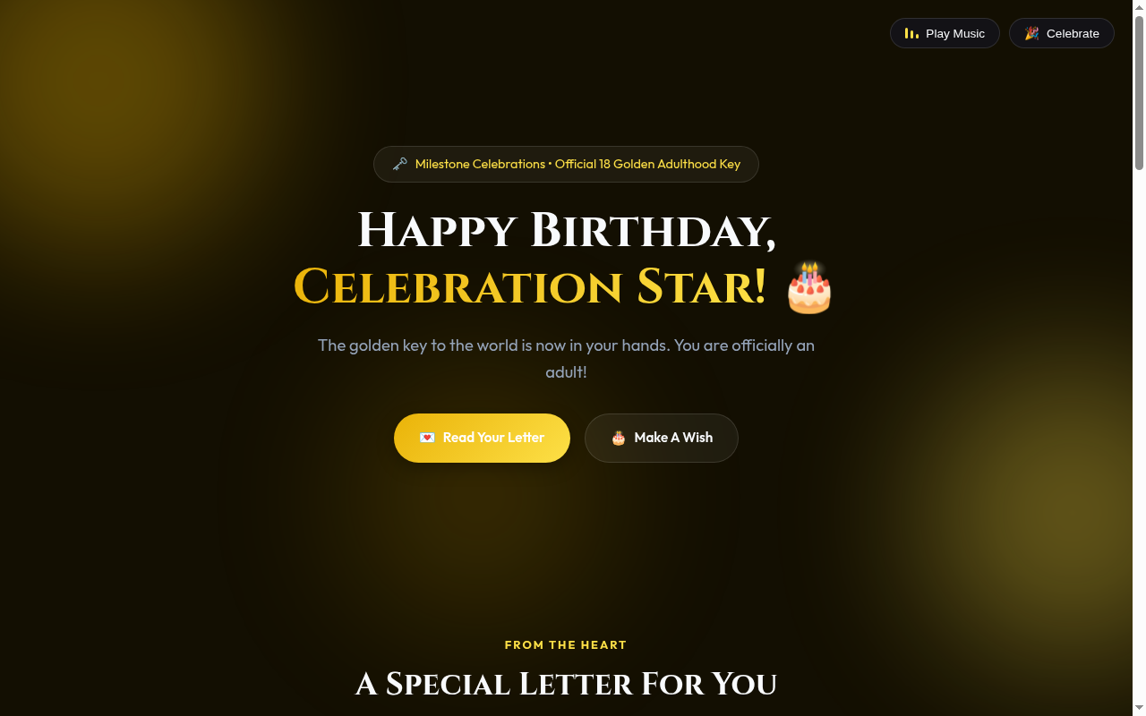 Official 18 Golden Adulthood Key Desktop Screenshot