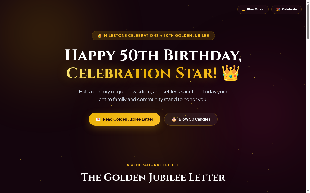 50th Golden Jubilee — Half-Century of Grace & Legacy Desktop Screenshot