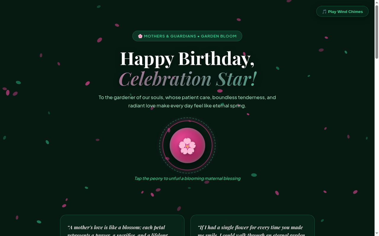 Botanical Garden of Love Desktop Screenshot
