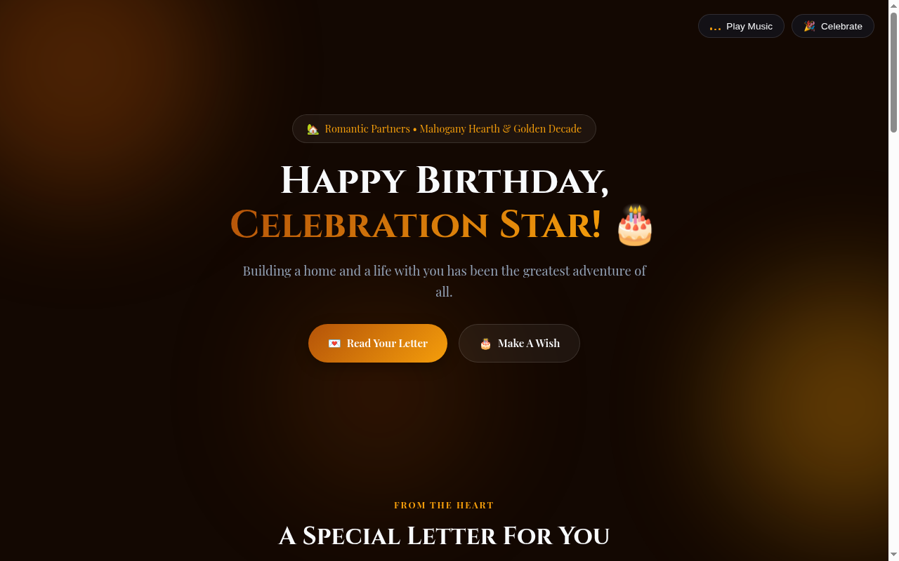 Mahogany Hearth & Golden Decade Desktop Screenshot